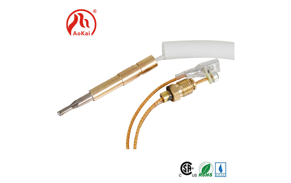 Thermocouple digabungkeun ku dua bahan aloén anu béda
