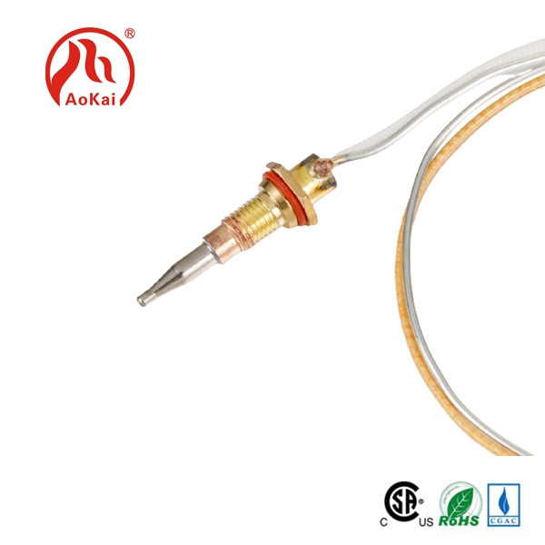 Pamasangan anu pas sareng panggero thermocouple.